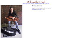 Desktop Screenshot of melissatheloud.com